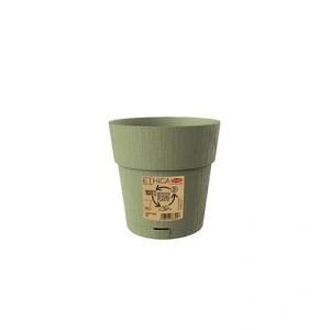 Фото горшок с автополивом stefanplast ethica оливковый 15x15см 1,5л (68002)