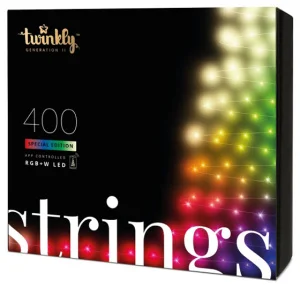 Фото гирлянда twinkly smart led strings rgbw 400, gen ii, ip44 32м (tws400spp-beu)