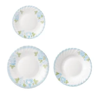 Фото столовый сервиз bormioli rocco prima голубые розы 18 предметов (403886s12021286)