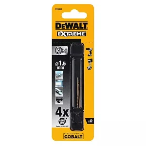 Свердло по металу DeWALT EXTREME INDUSTRIAL COBALT HSS-CO 1,5x12x34мм 2шт (DT4959)