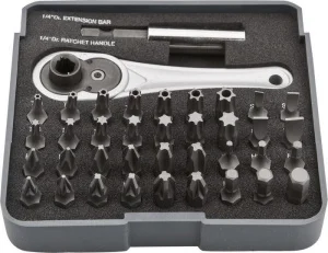 Набір біт з тріскачкою Neo Tools 38 предмет (06-105)