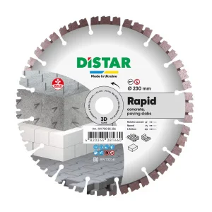 Диск алмазний DiStar Rapid 1A1RSS 230x2,4x10x22,23мм (10170085256)