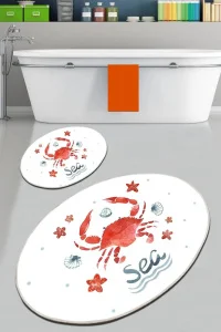 Набір килимків для ванної кімнати Chilai Home Crab 60x100+50x60см (CH_110024174)