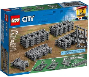 Фото конструктор lego city рельсы 20 деталей (60205)