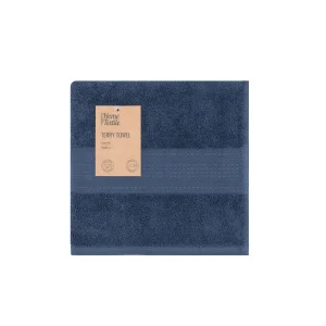 Фото полотенце махровое ardesto supersoft 50х90см синий (art2250dbp)
