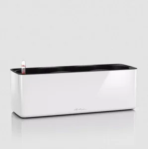 Розумний вазон Lechuza Cube Glossy Triple білий глянцевий 14x40x13.5см (13670)