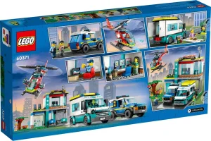 Фото конструктор lego city центр управления спасательным транспортом 706 деталей (60371)