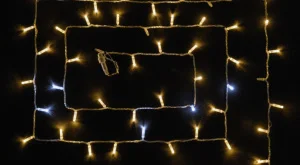 Гірлянда зовнішня Delux String 100LED IP44 EN теплий білий 2x5м (90015189)