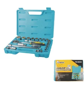 Набір головок торцевих MASTERTOOL ТИТУЛ 1/2" 22шт (78-6022)