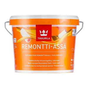 Краска для интерьера полуматовая Tikkurila Remontti-Assa 9л