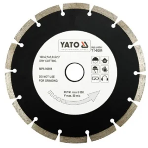Диск відрізний алмазний Yato Segment 180x8,0x22,2мм (YT-6004)