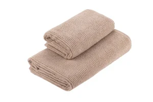 Фото полотенце ardesto air махровое бежевое 50х90см (art2150sf)