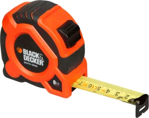 Рулетка вимірювальна BLACK + DECKER GRIP TAPE з міцного ABS пластику 8 м BDHT0-30099