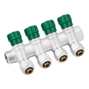 Колектор з перекриттям Karro на 4 виходи 3/4“ x16 ВЗ (KR17020/3)