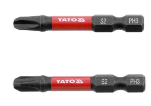 Набір біт ударних YATO PH3x50мм HEX 1/4“ 2шт (YT-78042)