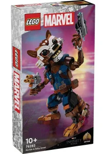 Конструктор Lego Marvel Ракета й малюк Ґрут 566 деталей (76282)