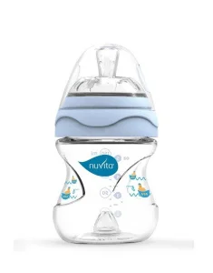 Фото бутылка для кормления антиколиковая nuvita mimic 0м+ 150мл (nv6010blue)