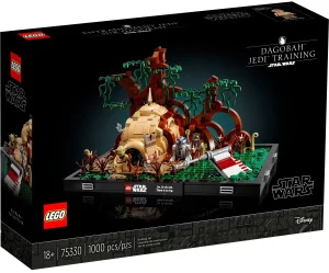 Фото конструктор lego star wars диорама тренировки джедая на дагобе 1000 деталей (75330)
