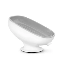 Фото мыльница mvm bp-38 на присоске бело-серая (bp-38 white/gray)