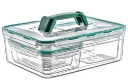 Фото набор контейнеров для хранения irak plastik fresh box kombi set 9,5л (5367)