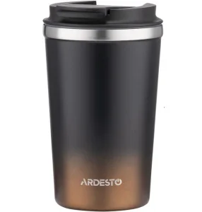 Фото термокружка ardesto black&copper нержавеющая сталь, 360мл (ar2636bc)