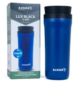 Термокружка Ranger Lux 0,48л чорна (RA 9929)