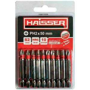 Набір біт Haisser PH2х50мм 10шт (81308)