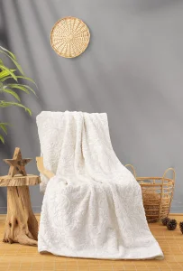 Плед Cotton box Emboss Krem 220x240см (CB_02007752)