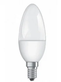 Фото светодиодная лампа osram value cl b40 6w/827 220-240v fr e14