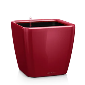 Фото умный вазон lechuza quadro premium ls 43 красный 32л (16187)