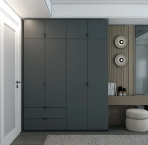 Розпашна шафа для одягу Doros Лукас графіт/графіт 180х50х240см (80736288)