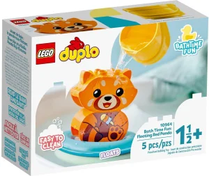 Фото конструктор lego duplo my first веселое купание: плавающая красная панда 5 деталей (10964)