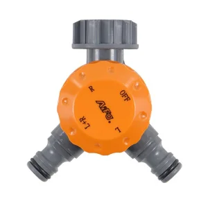 Кран розподільний Flora 3/4", подвійний, з різьбою на кран (500241z)