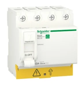 Пристрій захисного відключення Schneider R9R52463 4-п RESI9 63A АС 100mA (R9R52463)