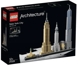 Фото конструктор lego architecture нью-йорк 598 деталей (21028)
