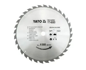 Диск пиляльний победітовий по дереву Yato 400х30x3,8x2,8мм 32 зубці (YT-6085)