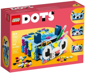 Фото конструктор lego dots креативный ящик животные 643 детали (41805)
