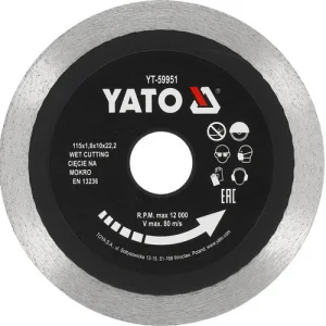 Диск відрізний алмазний Yato 115x1,6x10x22,2мм (YT-59951)
