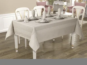 Фото скатерть jackline pano linen grey 9886-5 160х220см (th_14003368)