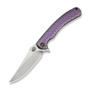 Нож складной туристический Weknife Dracarys, 9,1см Böhler M390/титан 6AL4V фиолетовый/золотой (WE25061B-2)