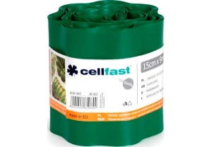 Бордюрна стрічка Cellfast хвиляста темно-зелена 15x900 см (30-012H)