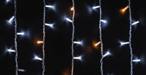 Фото гирлянда наружная delux icicle 108led ip44 en белый 2x1м (90015177)