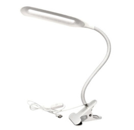 Фото настольная led лампа uft lamp 1 white с гибкой ножкой и прищепкой (belamp1)