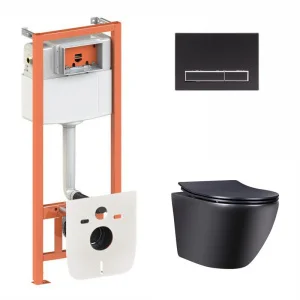 Комплект інсталяція Qtap Nest з панеллю змиву лінійною (QT044RO36908)