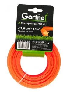 Леска для триммера GARTNER Звезда 3,0мм/15м (G.40130015)