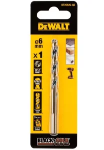 Свердло по металу DeWALT Bkack and Gold HSS-G 6,5x63x101мм (DT20523)