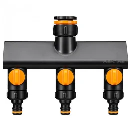 Тройник для крана Fiskars Comfort 3 выхода (1070578)
