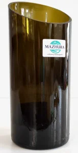 Ваза Mazhura скляна зі скосом 18,5см, d7,5см (mz708520)