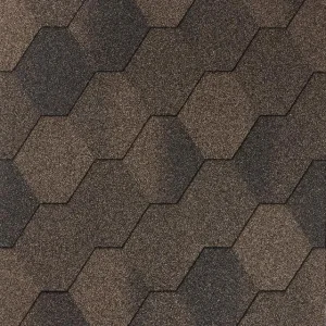 Битумная черепица Iko Number One Hex Autumn Brown