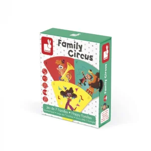 Фото настольная игра janod happy families цирк (j02755)